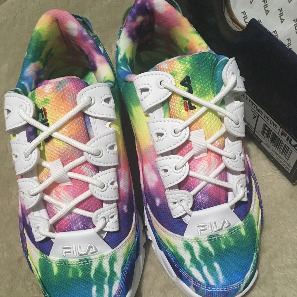 Fila Tie Dye Provenance x Fixture Sneakers BNIB - Picture 14 of 16